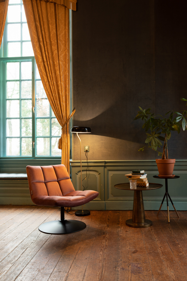 Fåtölj 'Bar' - Sammet/Rosa