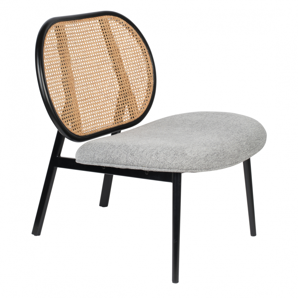 Fåtölj 'Spike' - Natur/Grå/Svart