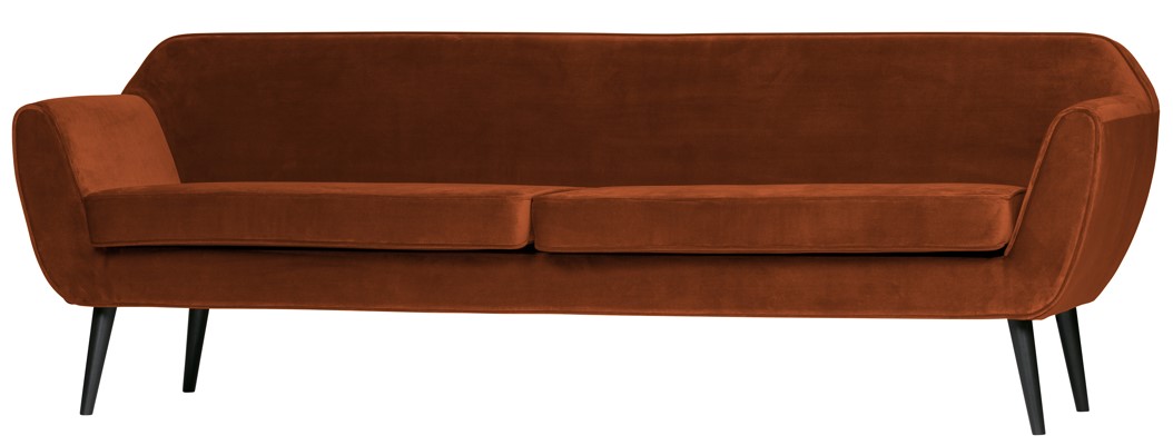 Soffa 'Rocco' - Rost/Sammet