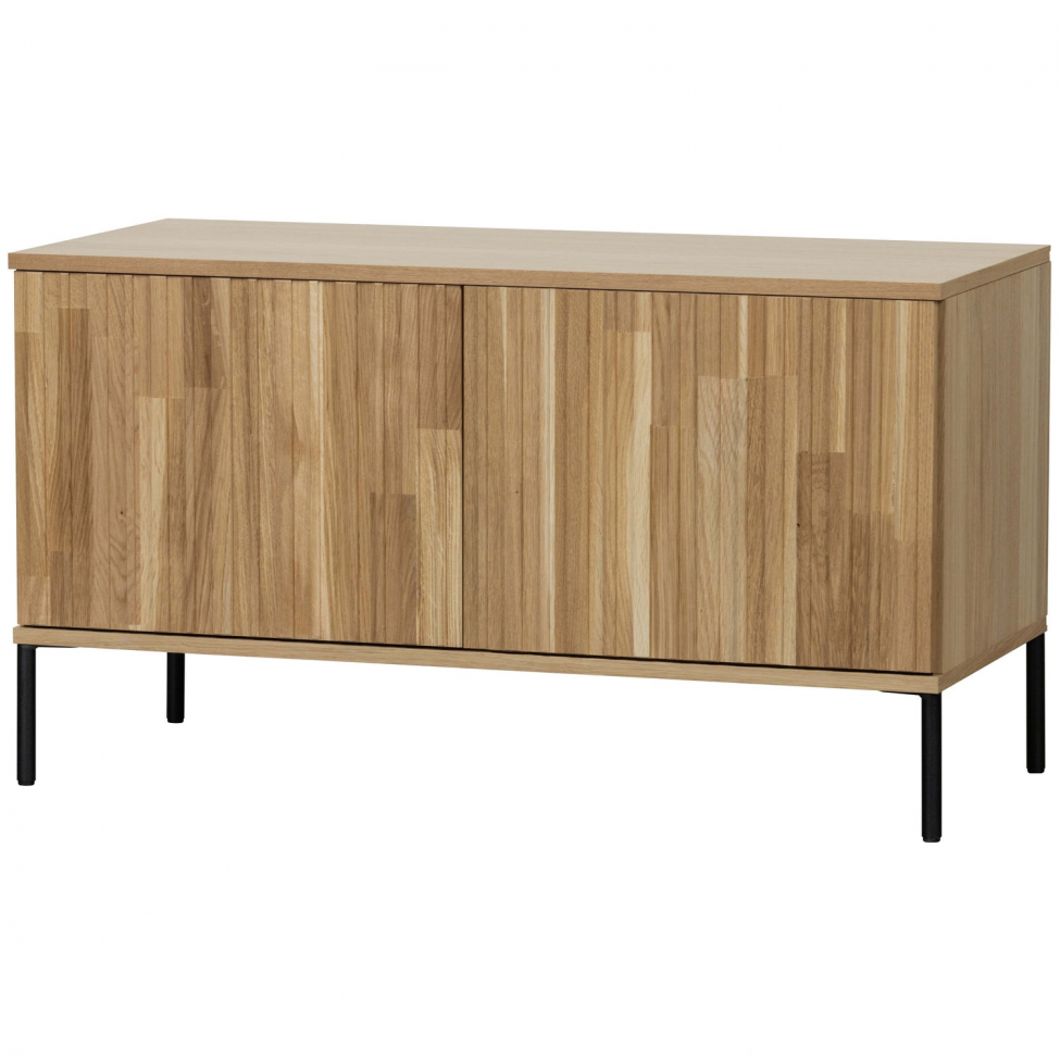 tv-bänk ‘new gravure’ 100 cm - ek/svart