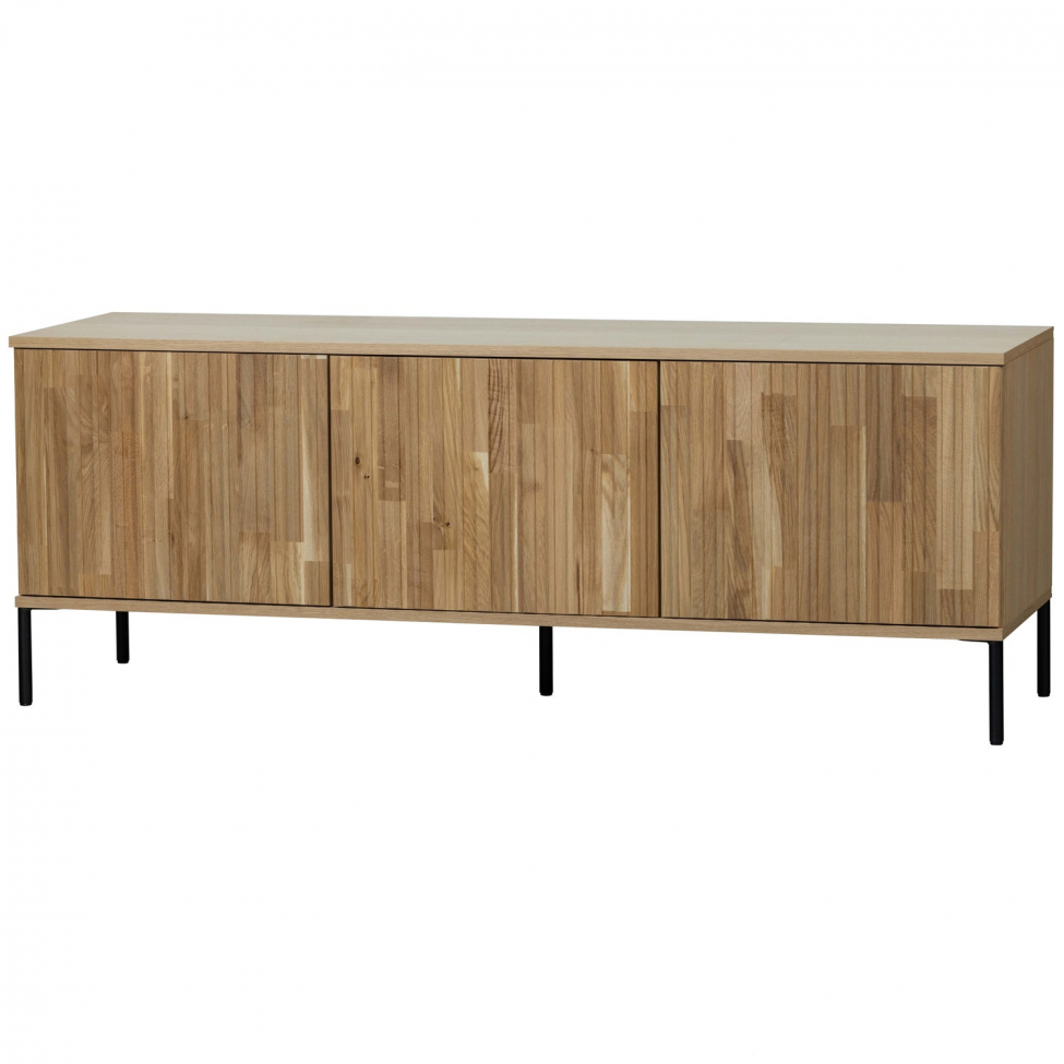 tv-bänk ‘new gravure’ 150 cm - ek/svart