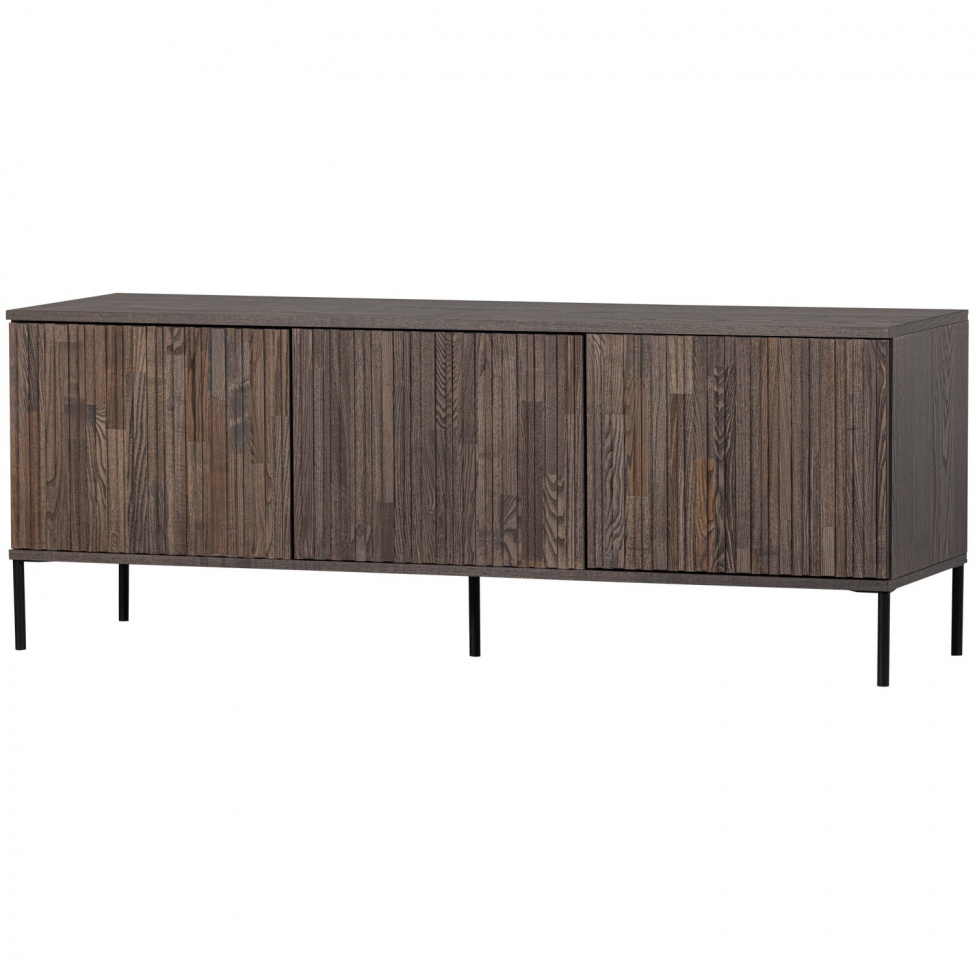 tv-bänk ‘new gravure’ 150 cm - mörkbrun/svart