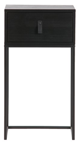 sängbord 'zola' låda - svart