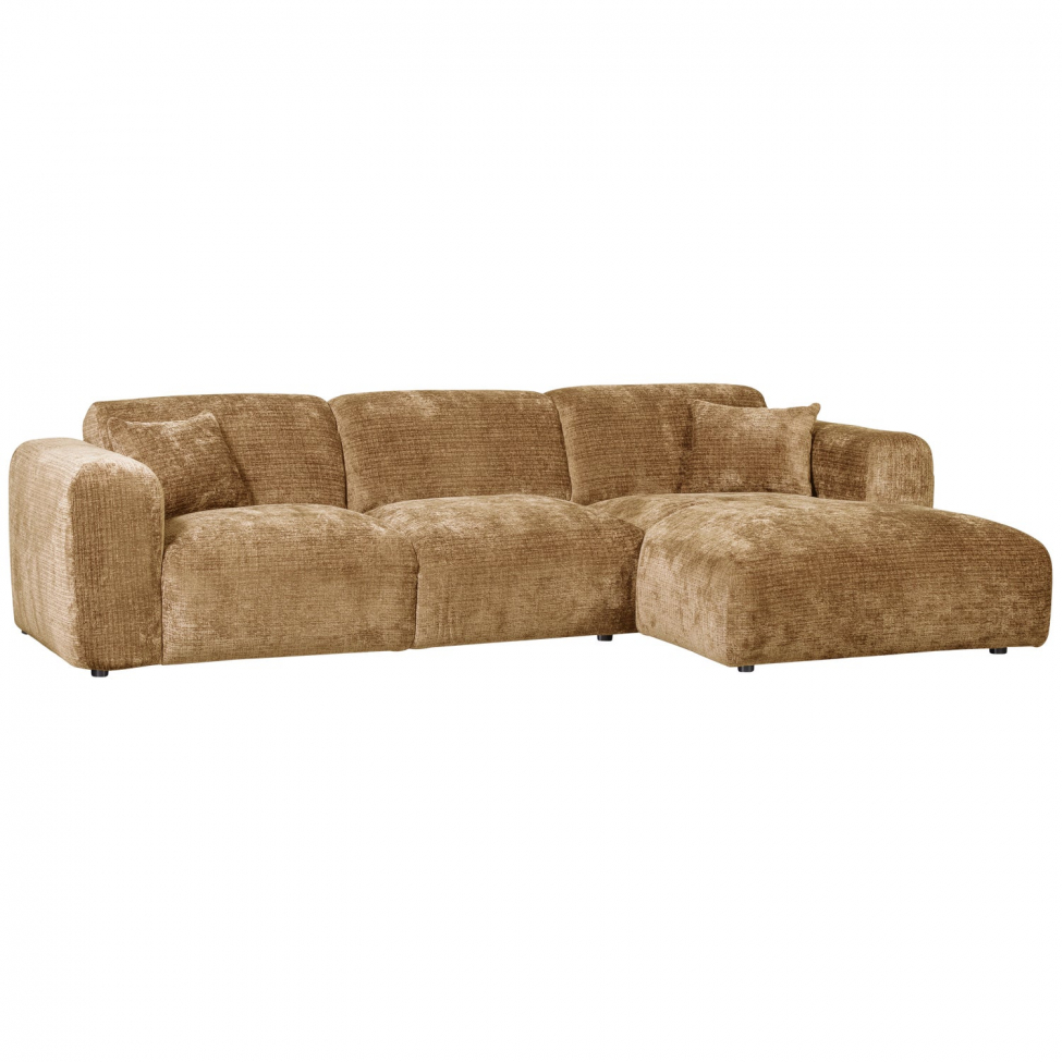 Soffa ‘Cloud’ 3-sits schäslong höger - Gul