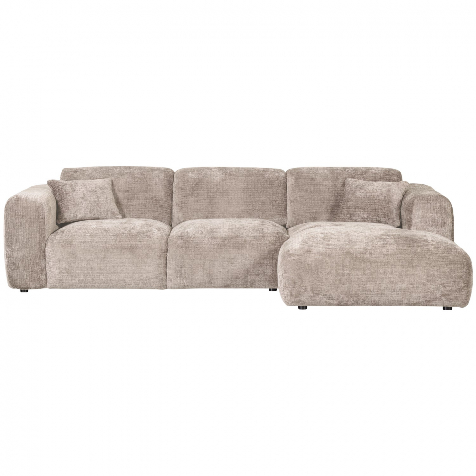 Soffa ‘Cloud’ 3-sits schäslong höger - Grå
