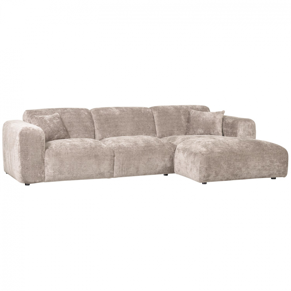Soffa ‘Cloud’ 3-sits schäslong höger - Grå