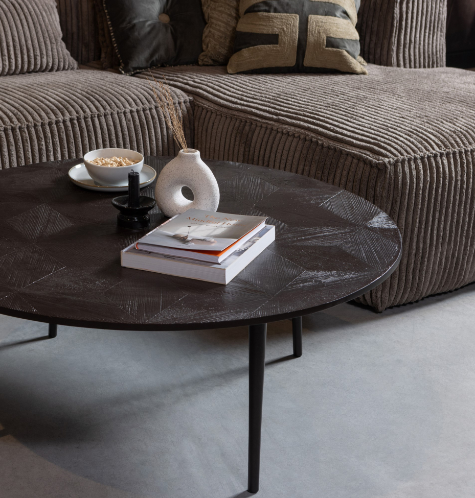 Soffa 'Bean' 4-sits - Brun/Manchester
