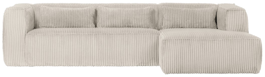 Soffa 'Bean' 4-sits - Ljusgrå/Manchester