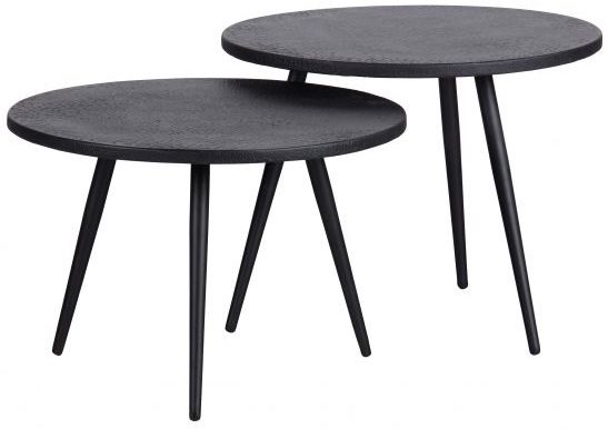 sidobord 'suze' 2 delar - svart