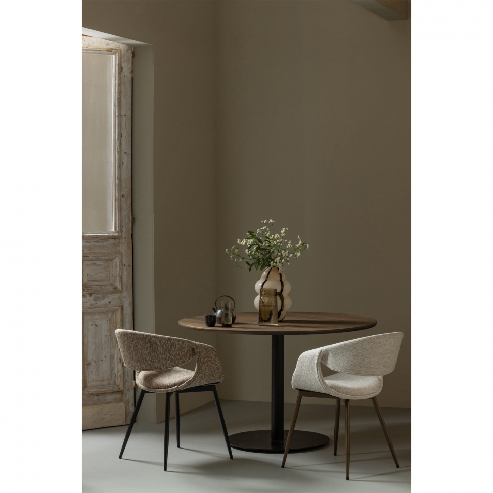 Matstol ‘Yossi’ - Beige/Svart