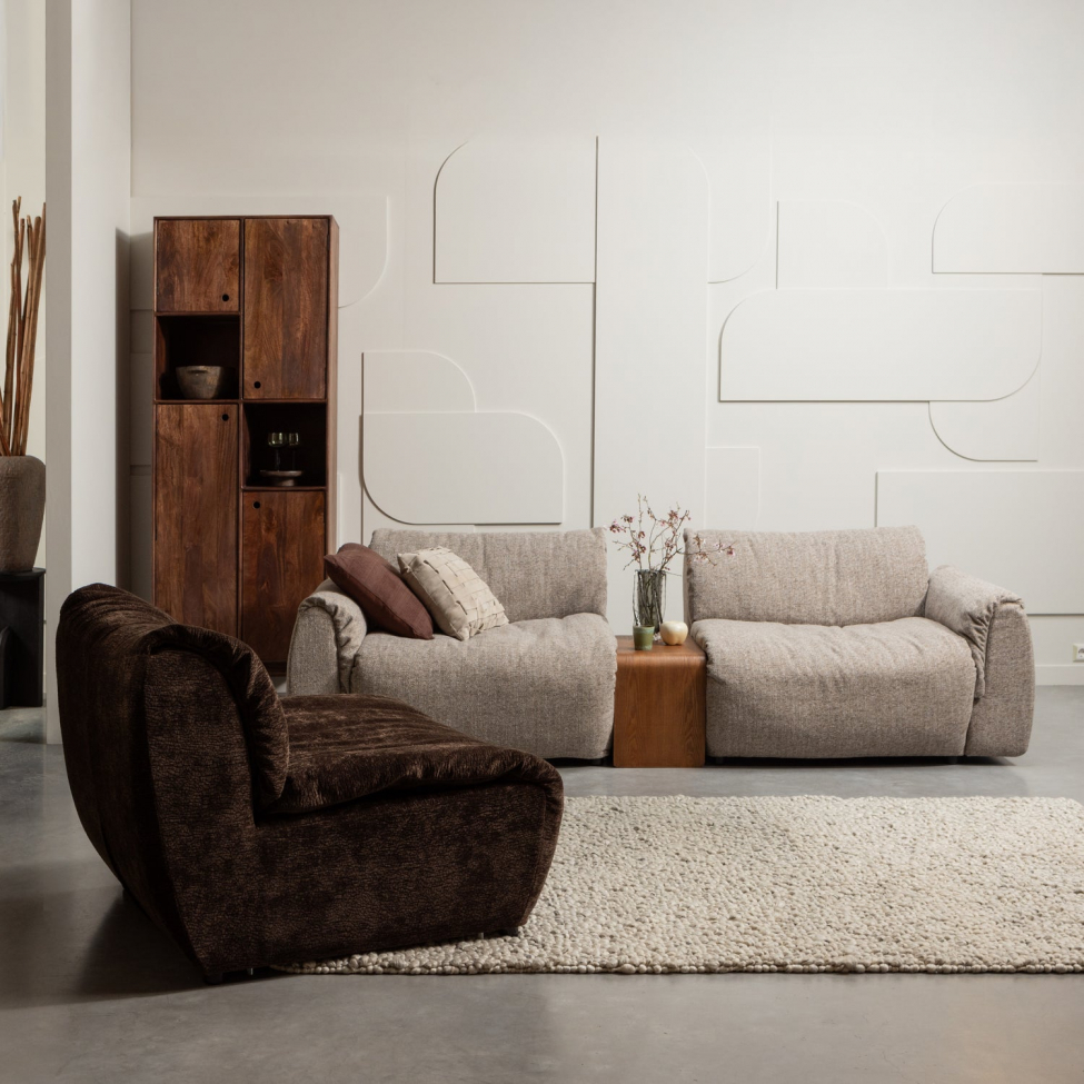 Soffa ‘Baggy’ 2-sits - Brun