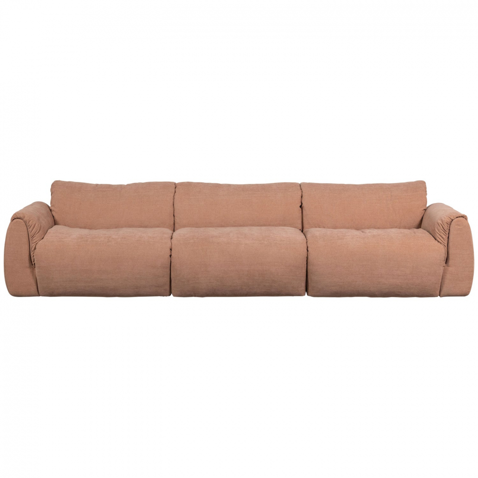 Soffa ‘Baggy’ 3-sits - Brun/Rosa