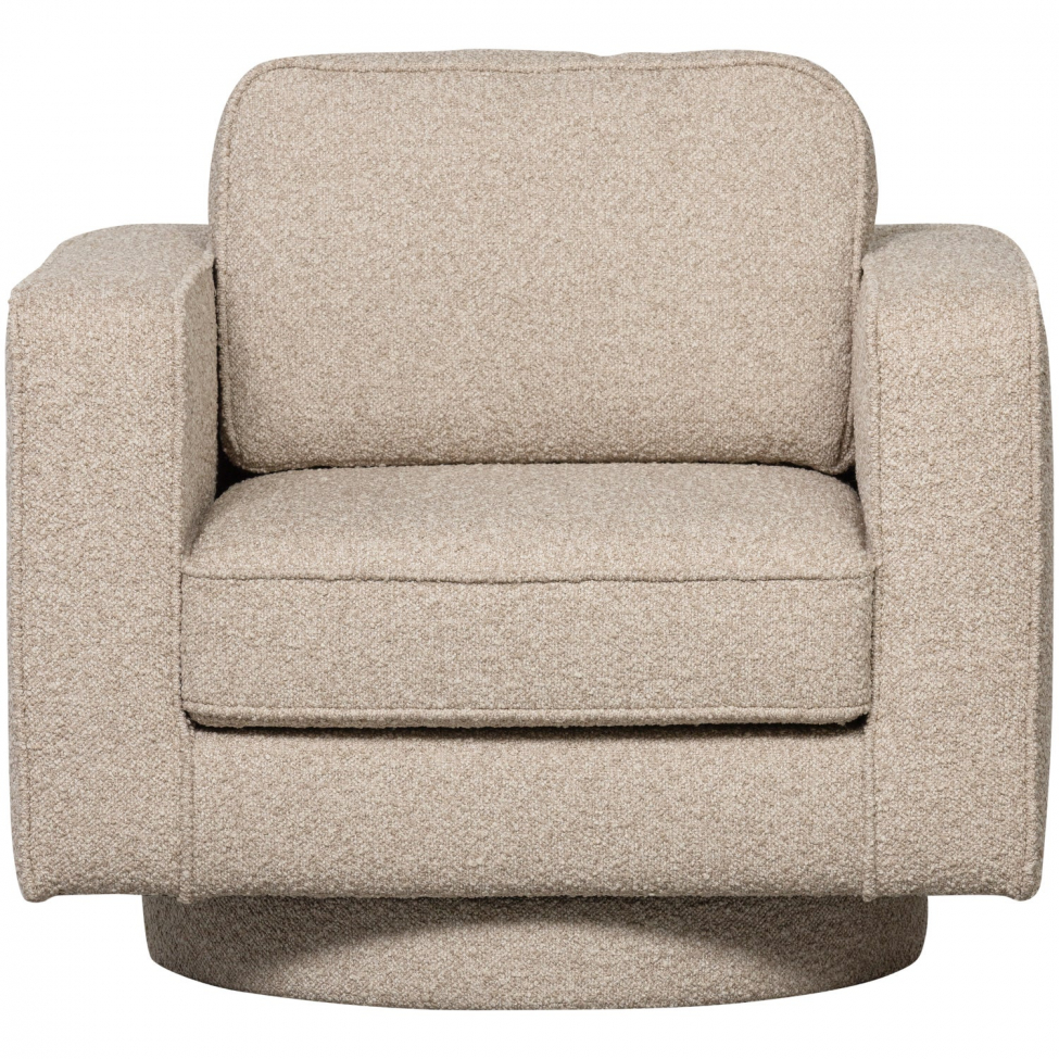 Svängfåtölj ‘Lazy’ - Beige bouclé