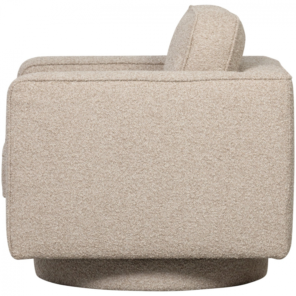 Svängfåtölj ‘Lazy’ - Beige bouclé