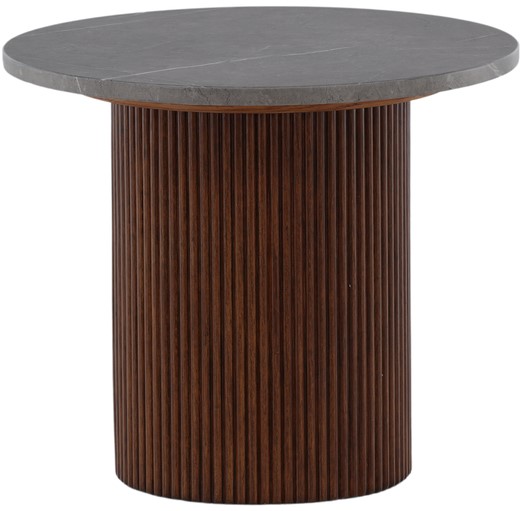 sidobord 'härjedalen' runt 52cm - brun