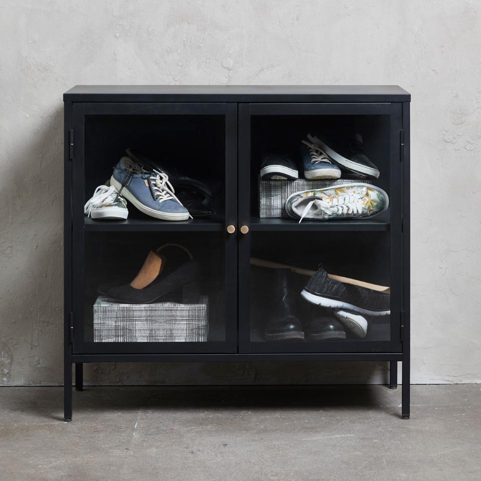 Sideboard 'Hagavik' 2 sektioner - Svart/Mässing