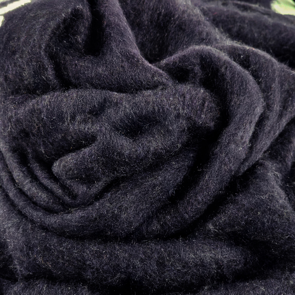 Pläd 'Samantha' 130x170cm - Svart