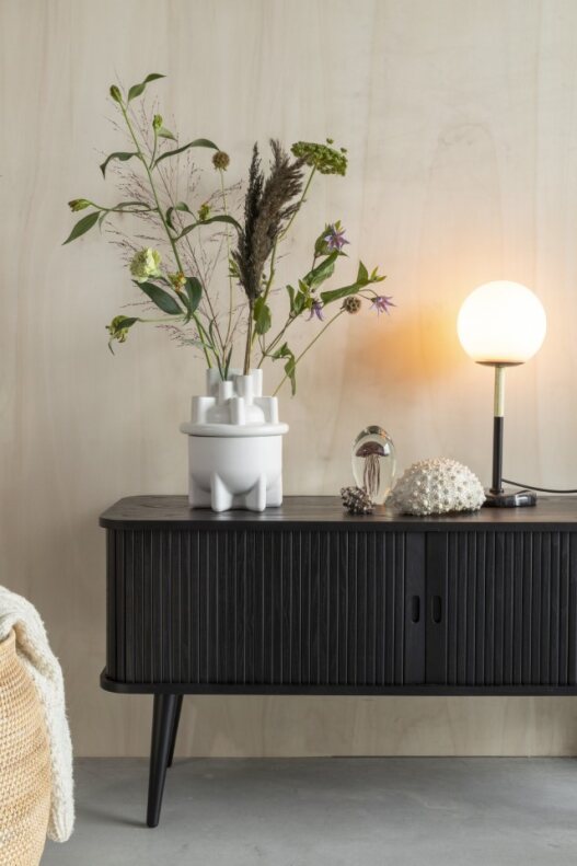 Tv-bänk 'Barbier' - Svart