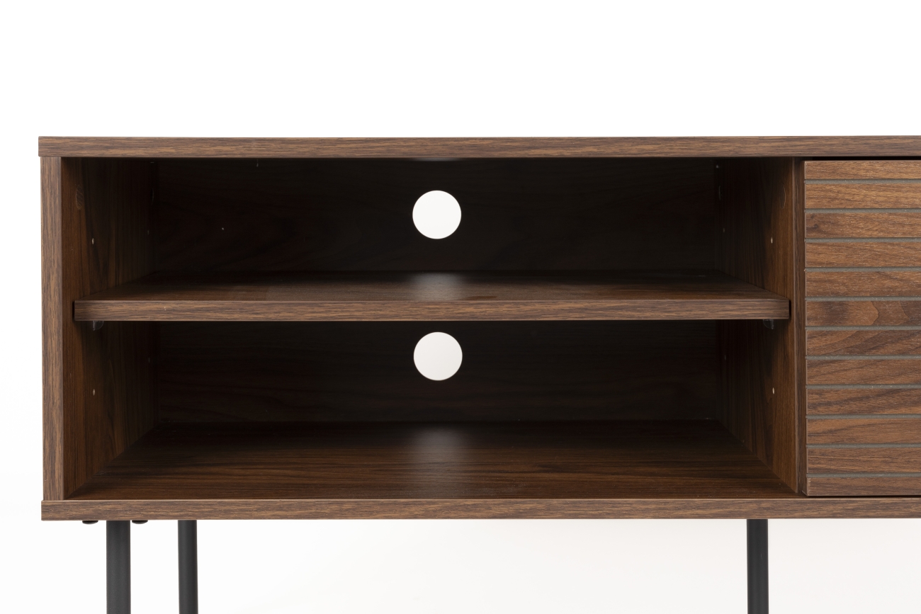 Sidobord 'Stripes Low' 120x42x50 cm - Brun