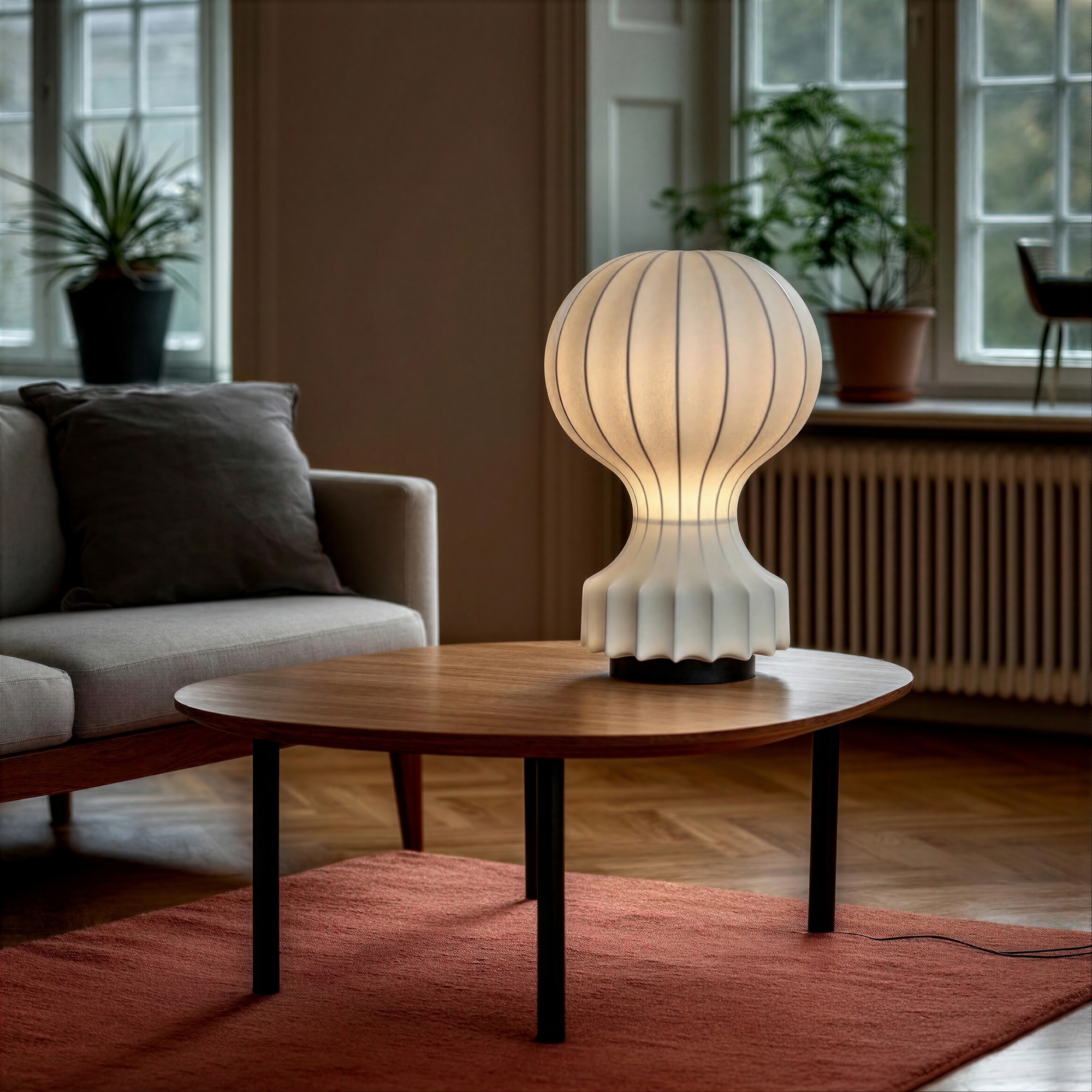 Lampa 'Senigallia' L - Vit/Svart