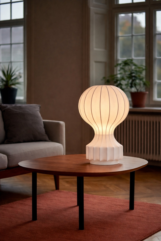 Lampa 'Senigallia' L - Vit/Vit