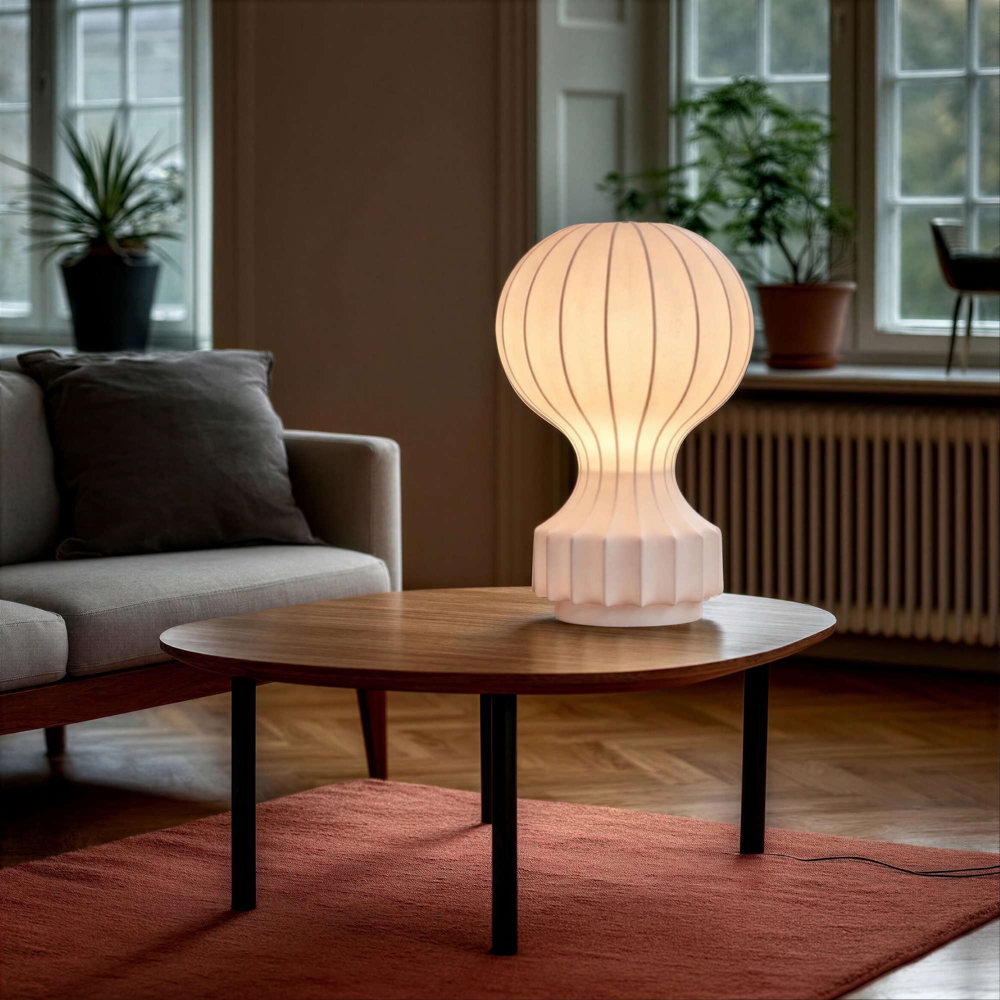 Lampa 'Senigallia' L - Vit/Vit