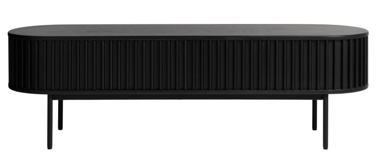 Tv-bänk 'Lomma' - Svart