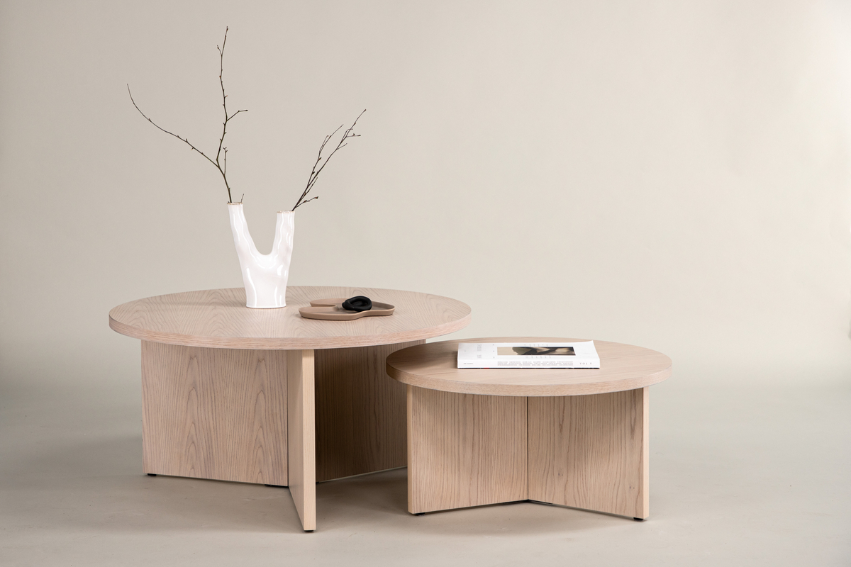 Soffbord 'Smögen' Runt 85cm - Natur