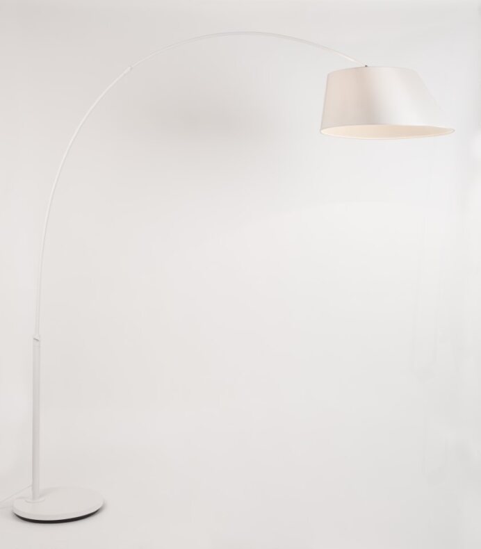 Golvlampa 'Arc' - Vit