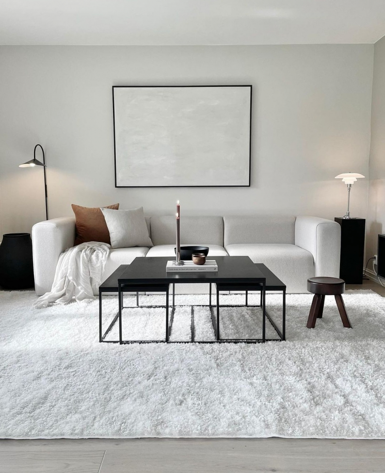 Matta 'Cosy' 200x300cm - Vit