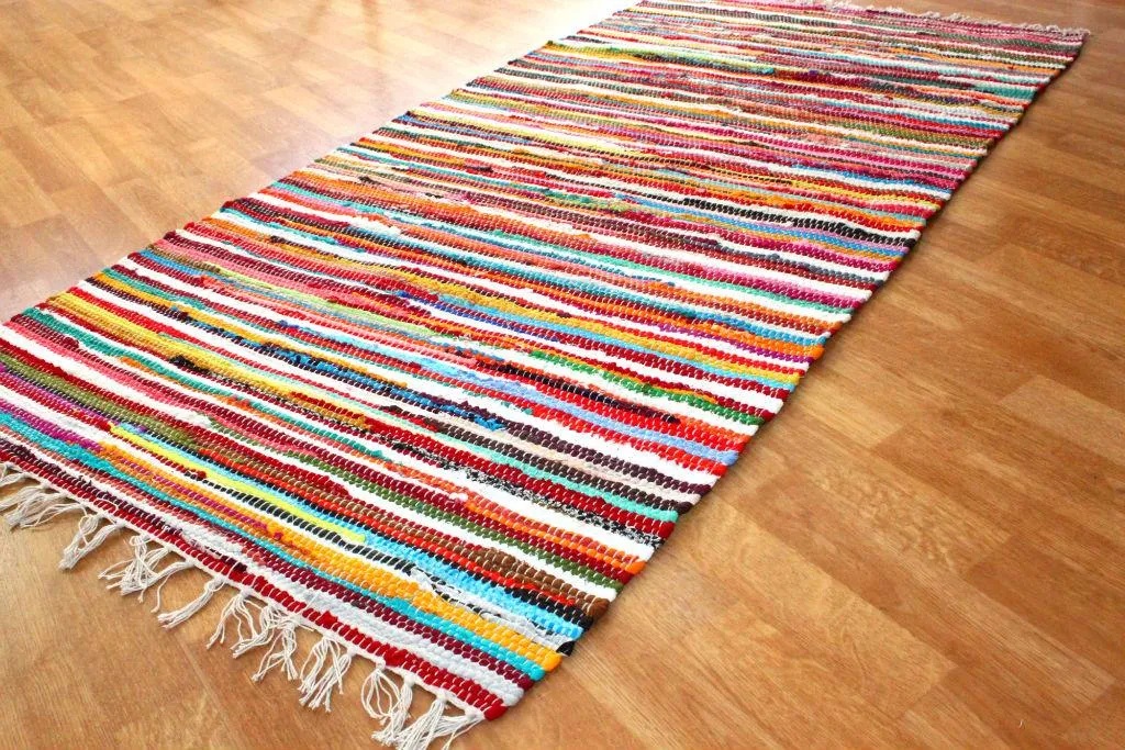 Trasmatta 'Happy' 60x110cm - Multifärgad
