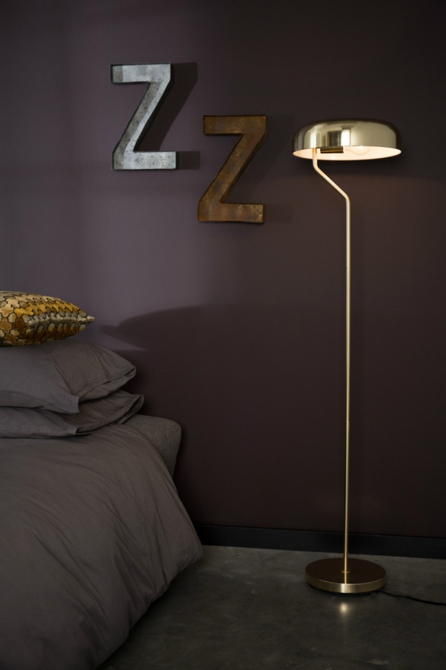 Golvlampa 'Eclipse' - Mässing