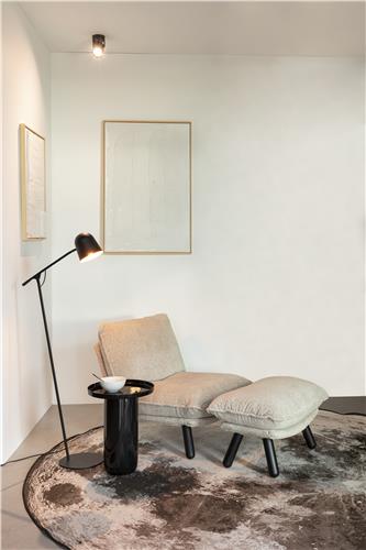 Golvlampa 'Lau' - Svart