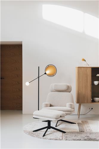 Golvlampa 'Sirius' - Svart