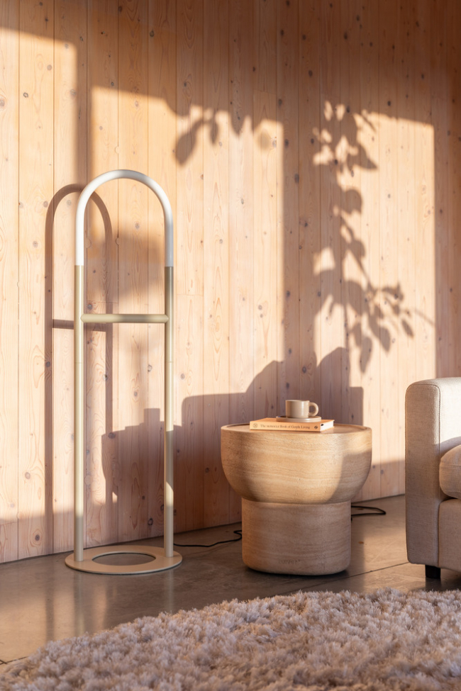 Golvlampa 'Arch' - Beige