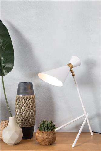Bordslampa 'Shady' - Vit
