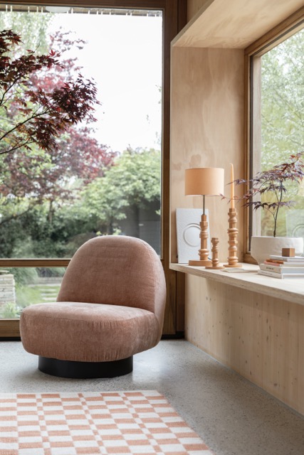 Bordslampa 'Totem' 26x26 - Beige