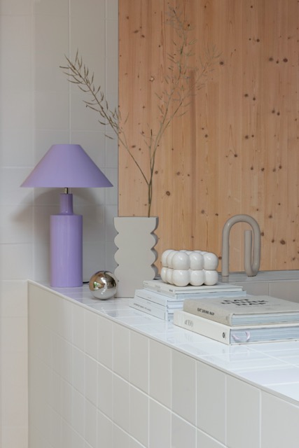 Bordslampa 'Wonders' 35x35 - Lila