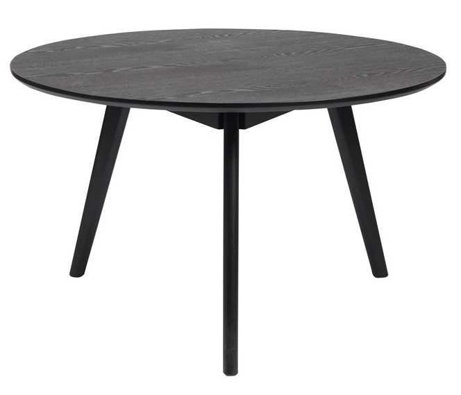 soffbord 'yumi' runt 90cm - svart