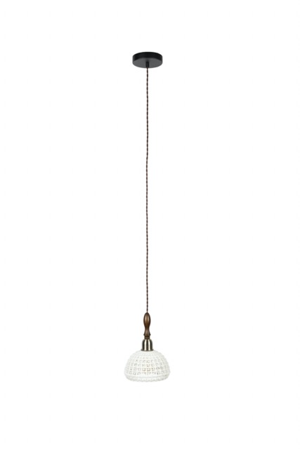 Taklampa 'Poppy Wide' - Vit