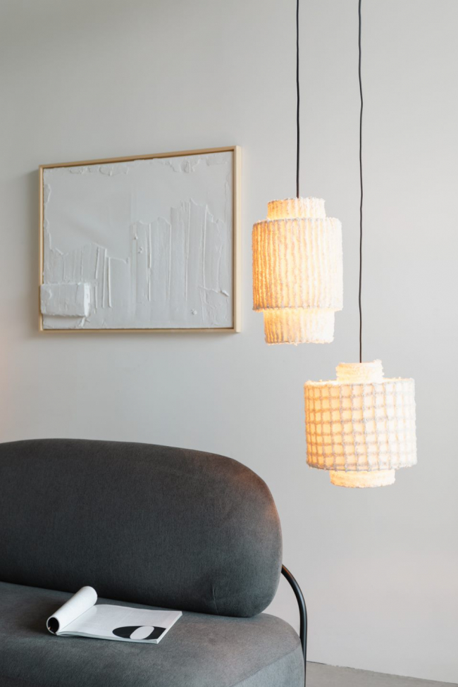Taklampa 'Arjun' Wide - Beige
