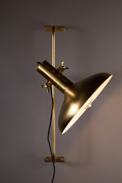 Vägglampa 'Karish' 29x41 - Guld