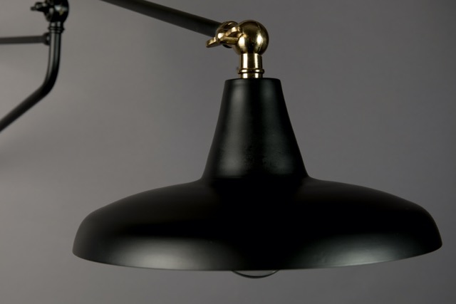 Vägglampa 'Hector' 26x93 - Svart