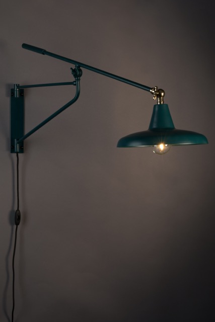 Vägglampa 'Hector' 26x93 - Grön