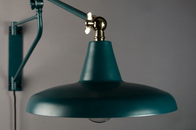 Vägglampa 'Hector' 26x93 - Grön