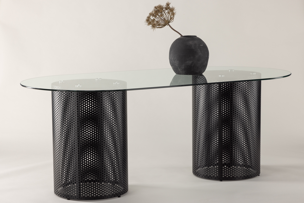 Matbord 'Glimminge' 200x100cm - Svart