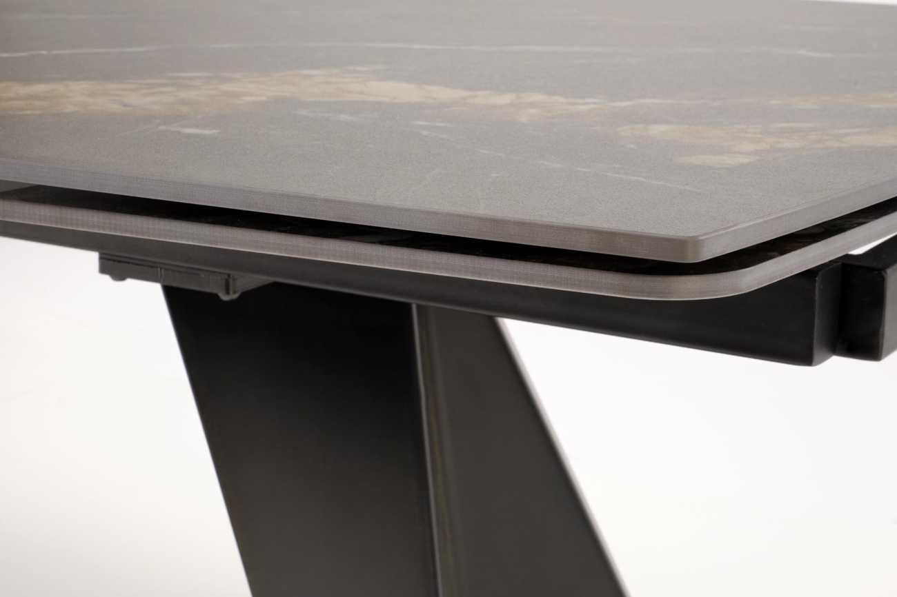 Matbord 'Armani' 165-241cm - Svart