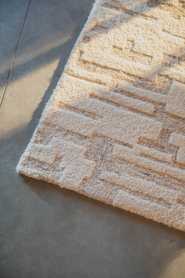Matta 'Hills' 160x230cm - Beige
