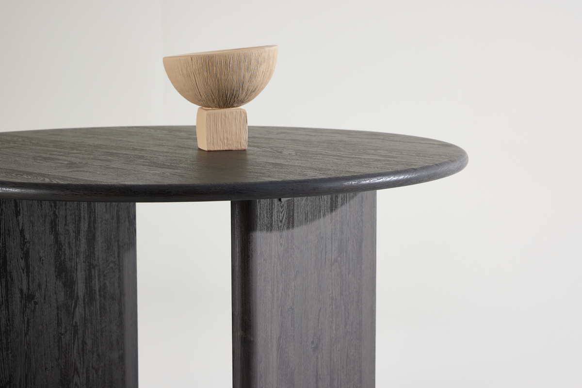 Matbord 'Smedby' Runt 120cm - Svart