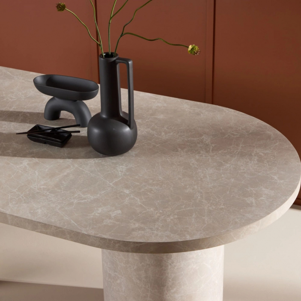 Matbord 'Narvik' 100x200cm - Beige